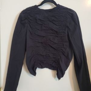 Topshop long sleeve ruched top